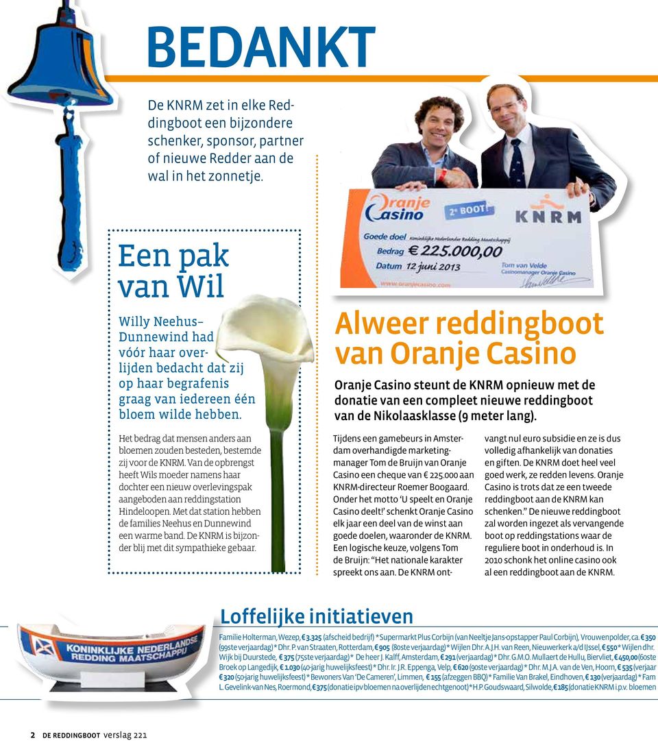 Alweer reddingboot van Oranje Casino Oranje Casino steunt de KNRM opnieuw met de donatie van een compleet nieuwe reddingboot van de Nikolaasklasse (9 meter lang).