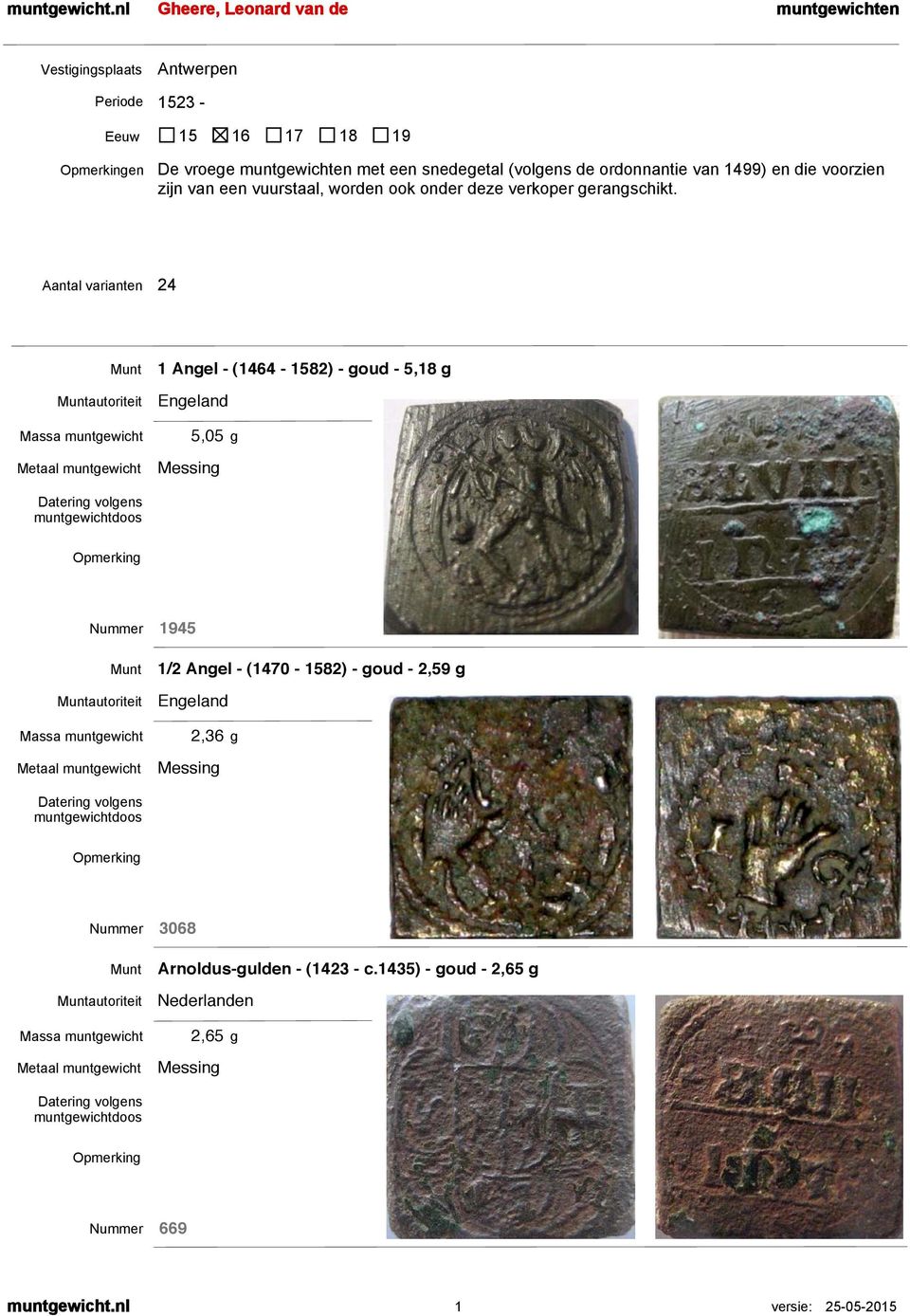 muntewichten met een snedeetal (volens de ordonnantie van 1499) en die voorzien zijn van een vuurstaal, worden ook