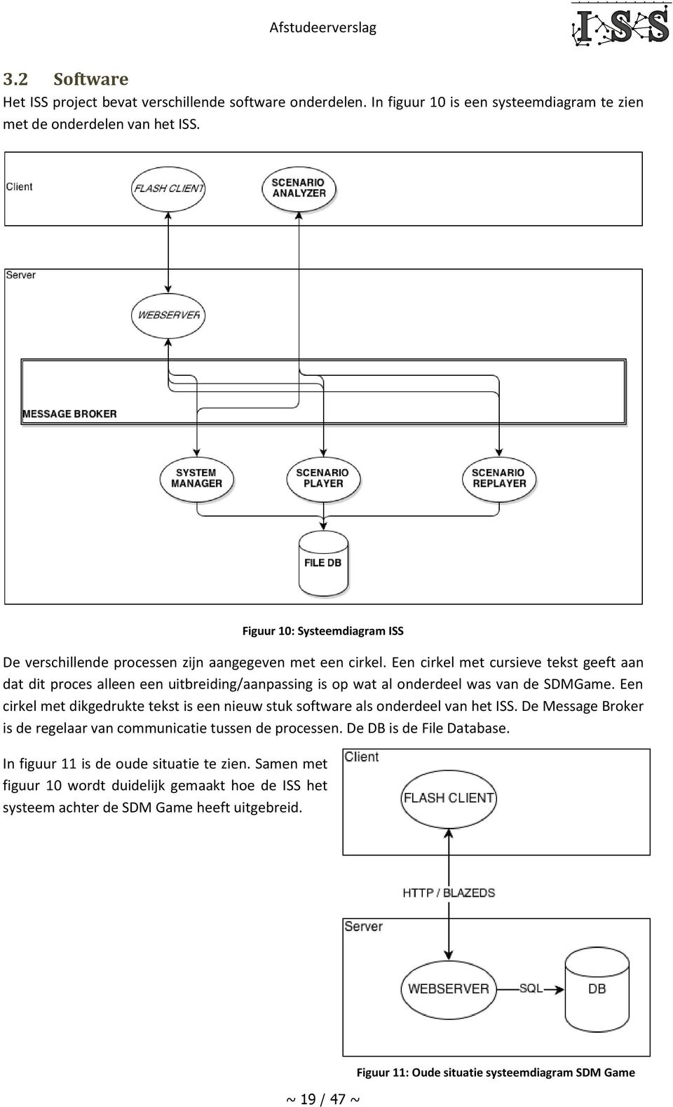 Een cirkel met cursieve tekst geeft aan dat dit proces alleen een uitbreiding/aanpassing is op wat al onderdeel was van de SDMGame.