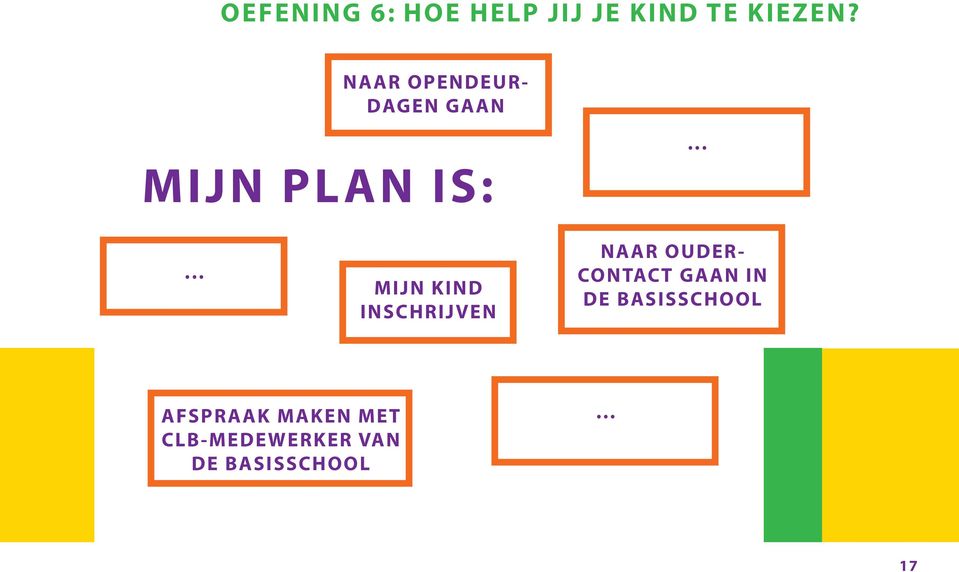 ..... MIJN KIND INSCHRIJVEN NAAR OUDER- CONTACT GAAN