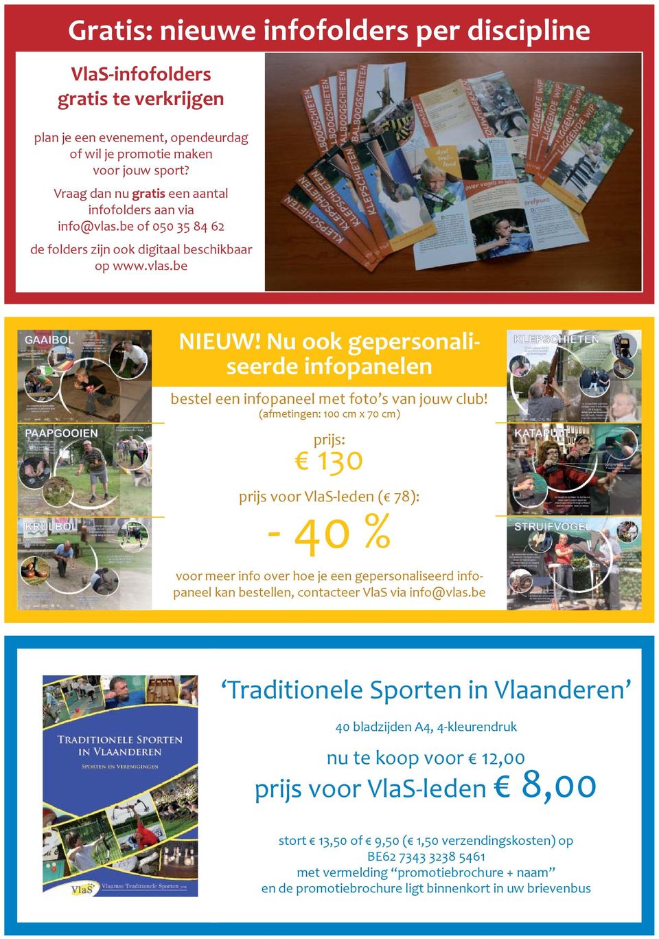 Nu ook gepersonaliseerde infopanelen bestel een infopaneel met foto s van jouw club!