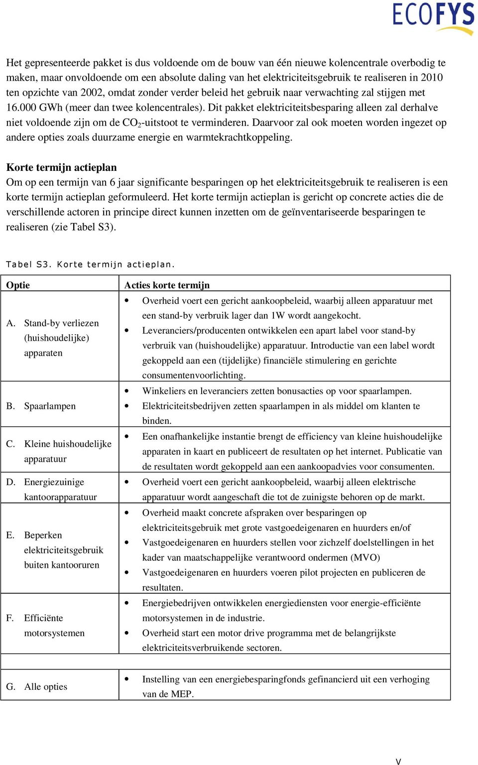 Dit pakket elektriciteitsbesparing alleen zal derhalve niet voldoende zijn om de CO 2 -uitstoot te verminderen.