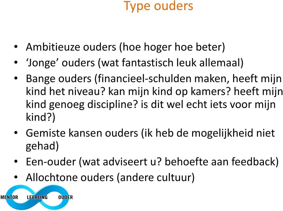 heeft mijn kind genoeg discipline? is dit wel echt iets voor mijn kind?