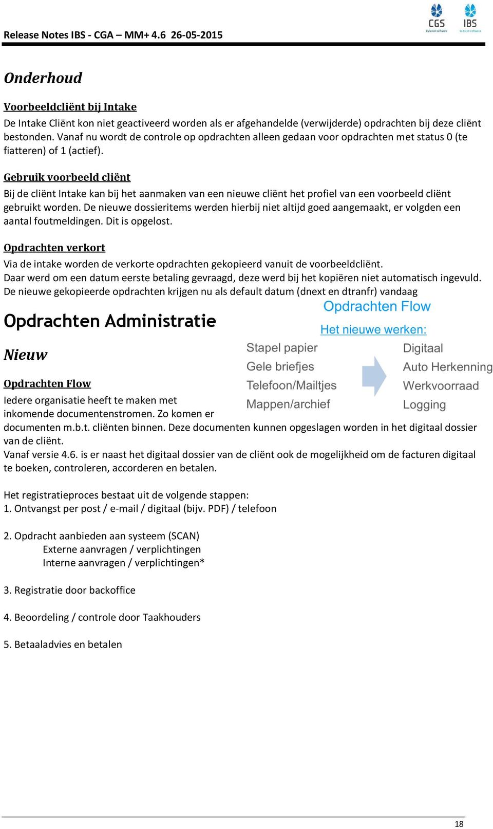 Gebruik voorbeeld cliënt Bij de cliënt Intake kan bij het aanmaken van een nieuwe cliënt het profiel van een voorbeeld cliënt gebruikt worden.