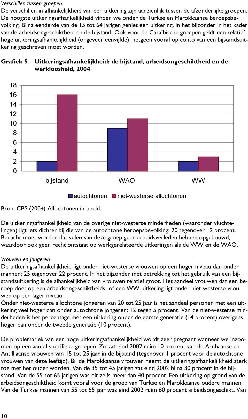 Bijna eenderde van de 15 tot 64 jarigen geniet een uitkering, in het bijzonder in het kader van de arbeidsongeschiktheid en de bijstand.