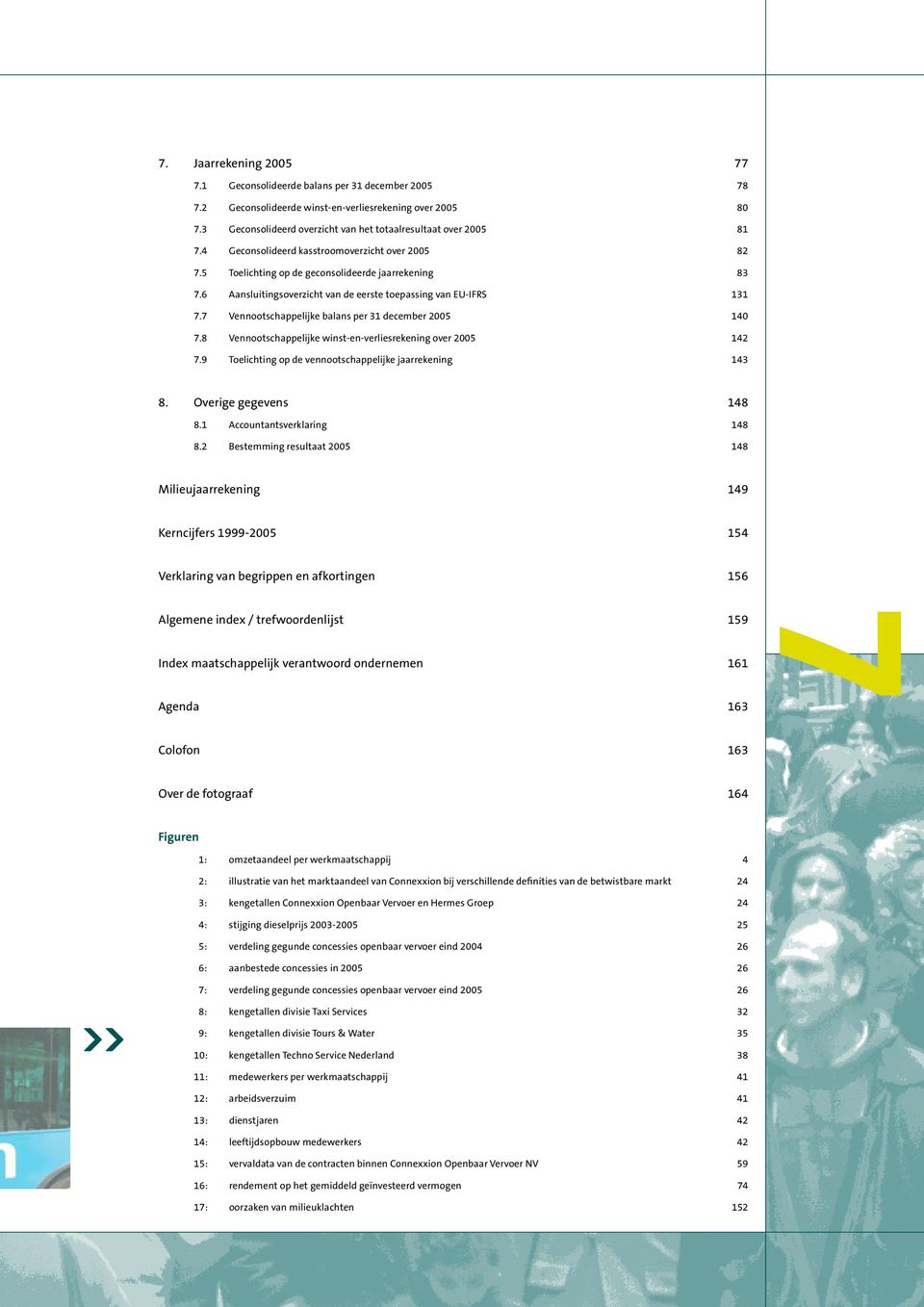 6 Aansluitingsoverzicht van de eerste toepassing van EU-IFRS 131 7.7 Vennootschappelijke balans per 31 december 2005 140 7.8 Vennootschappelijke winst-en-verliesrekening over 2005 142 7.