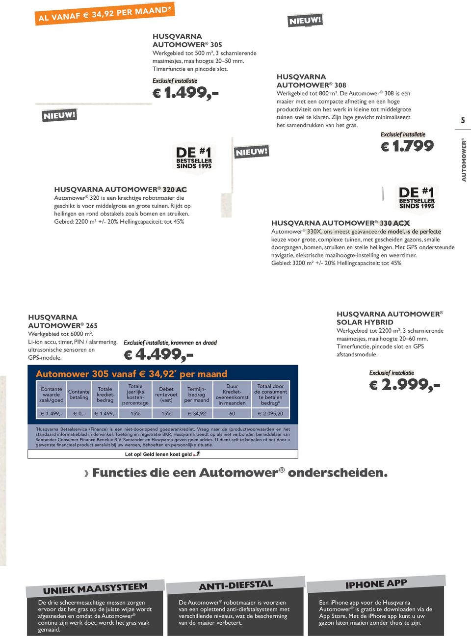 Zijn lage gewicht minimaliseert het samendrukken van het gras. NIEUW! 1.