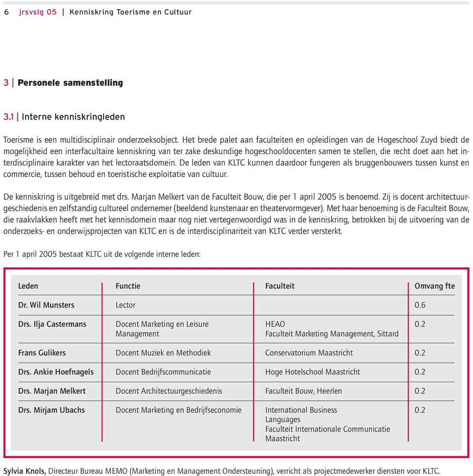 aan het interdisciplinaire karakter van het lectoraatsdomein.