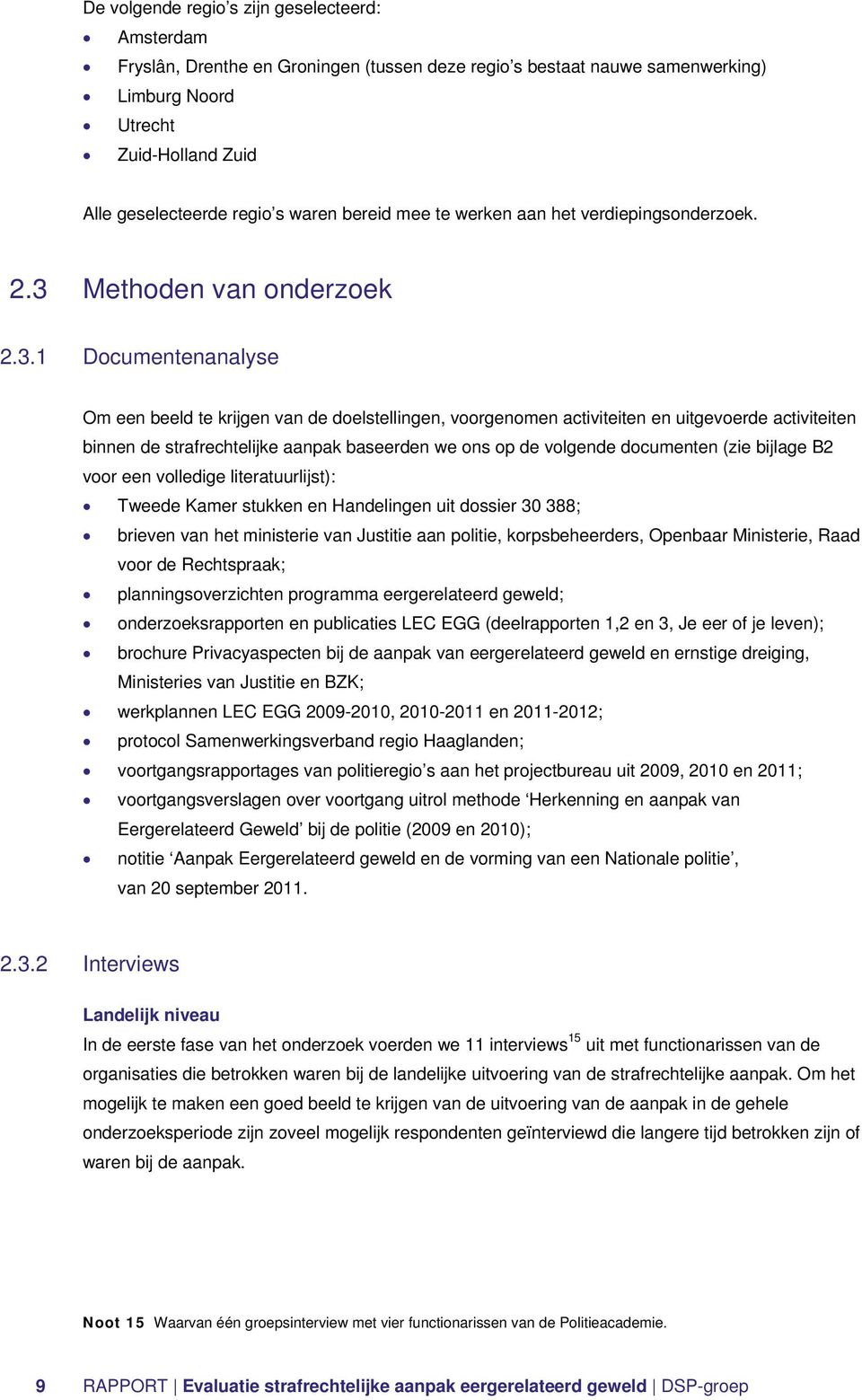 Methoden van onderzoek 2.3.