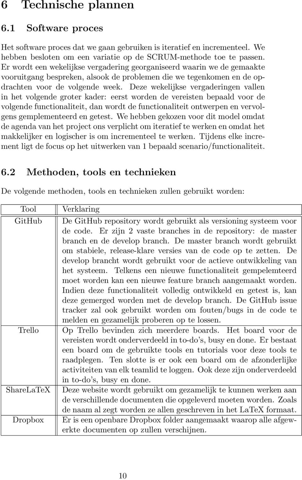 Deze wekelijkse vergaderingen vallen in het volgende groter kader: eerst worden de vereisten bepaald voor de volgende functionaliteit, dan wordt de functionaliteit ontwerpen en vervolgens