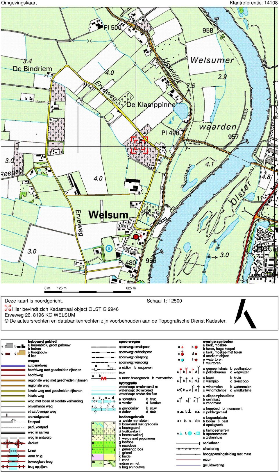 Schaal 1: 12500 Hier bevindt zich Kadastraal object OLST G 2946