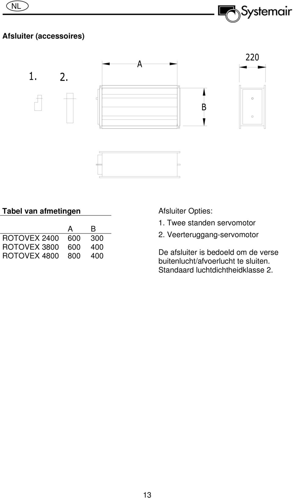 Twee standen servomotor 2.