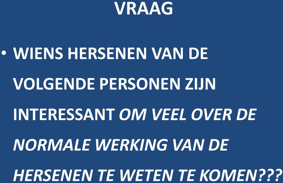 INTERESSANT OM VEEL OVER DE