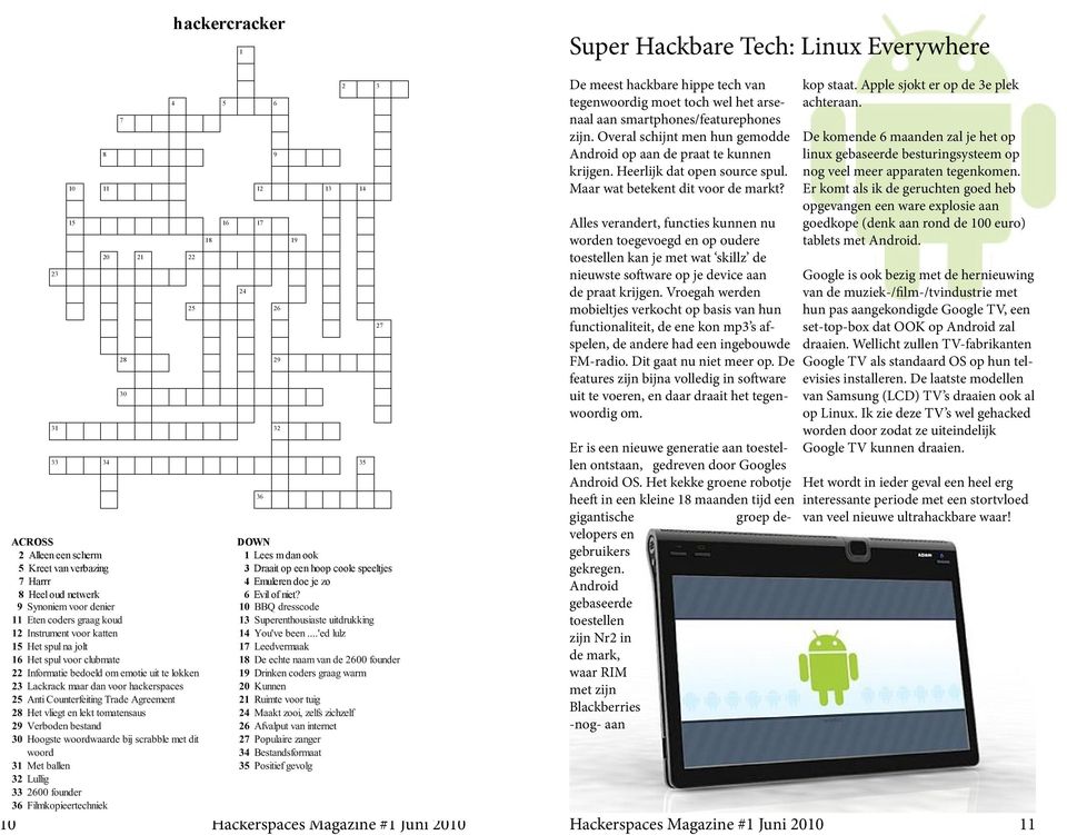 27 Super Hackbare Tech: Linux Everywhere De meest hackbare hippe tech van tegenwoordig moet toch wel het arsenaal aan smartphones/featurephones zijn.