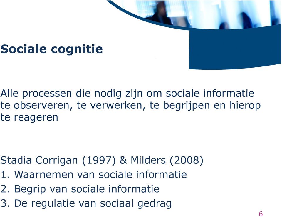 Stadia Corrigan (1997) & Milders (2008) 1.