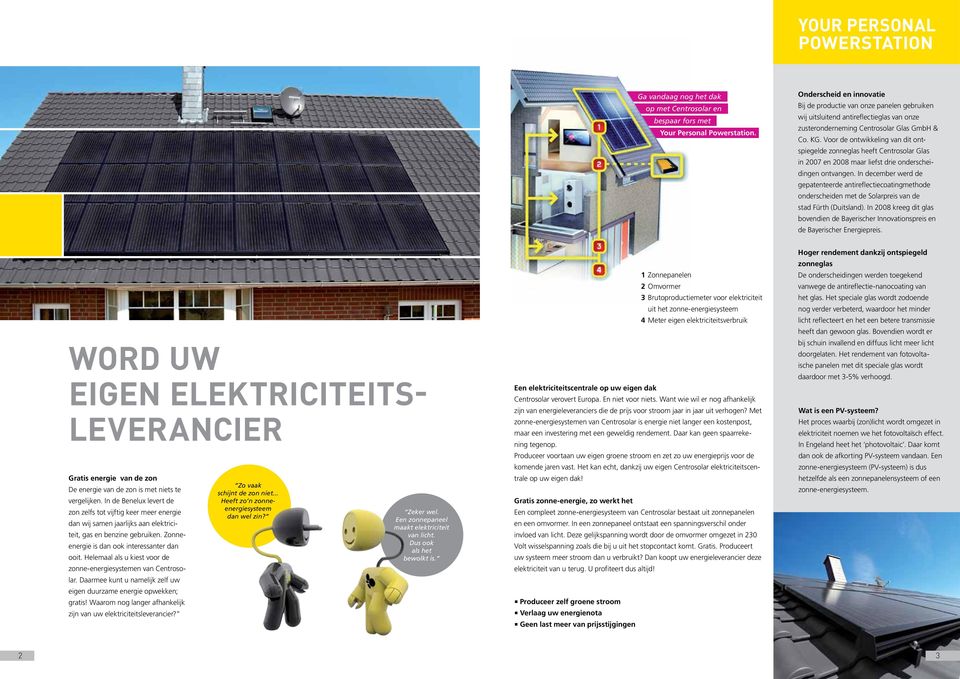 Voor de ontwikkeling van dit ontspiegelde zonneglas heeft Centrosolar Glas in 2007 en 2008 maar liefst drie onderscheidingen ontvangen.