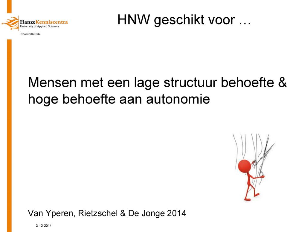 behoefte aan autonomie Van