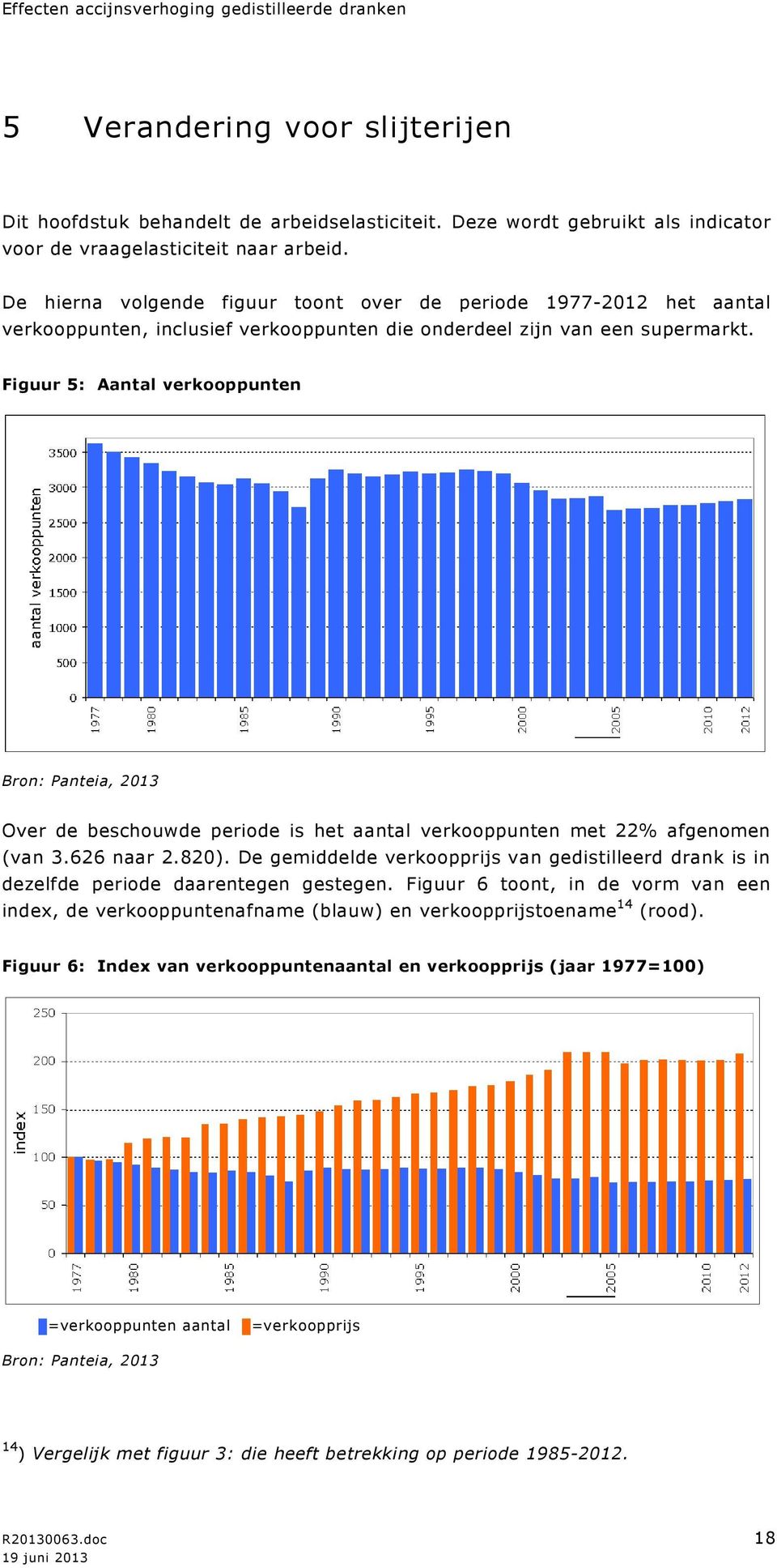 Figuur 5: Aantal verkooppunten Over de beschouwde periode is het aantal verkooppunten met 22% afgenomen (van 3.626 naar 2.820).