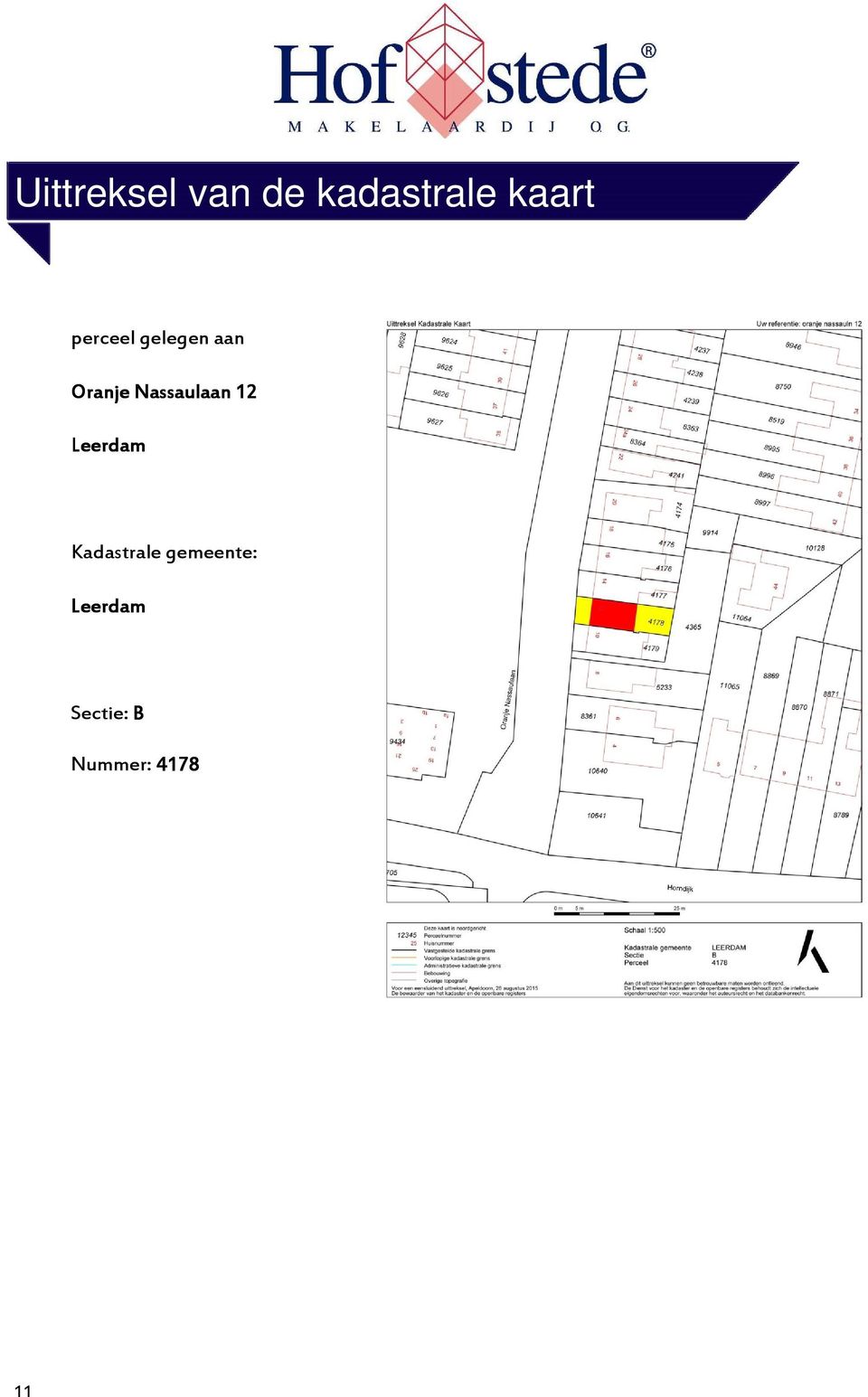 Nassaulaan 12 Leerdam Kadastrale