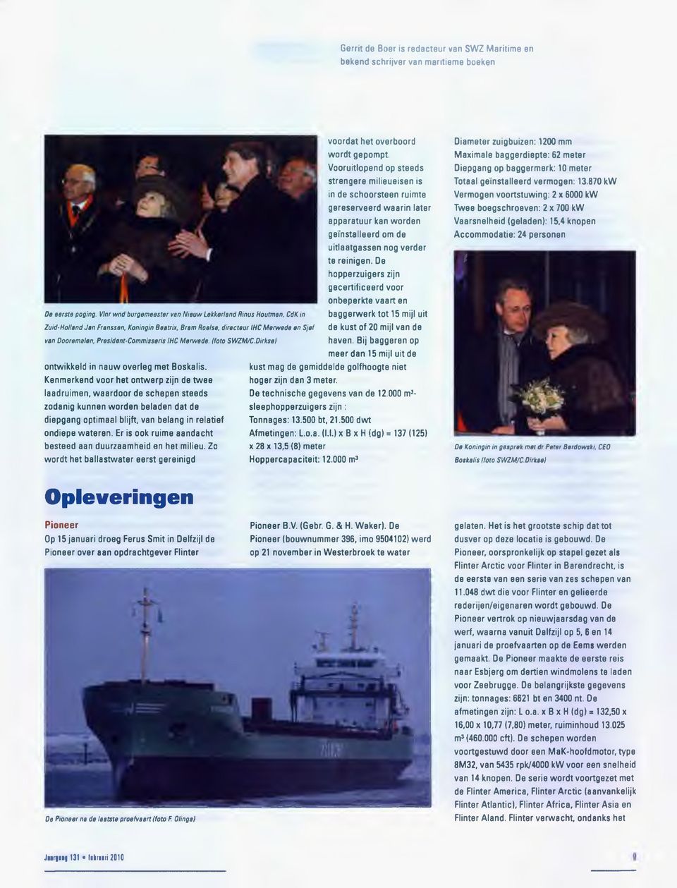 IHC Merwede. {foto SWZM /C.Dirksel ontwikkeld in nauw overleg met Boskalis.