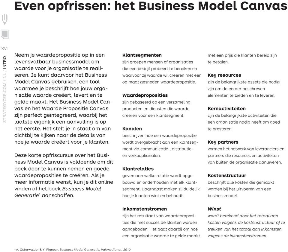 Het Business Model Canvas en het Waarde Propositie Canvas zijn perfect geïntegreerd, waarbij het laatste eigenlijk een aanvulling is op het eerste.