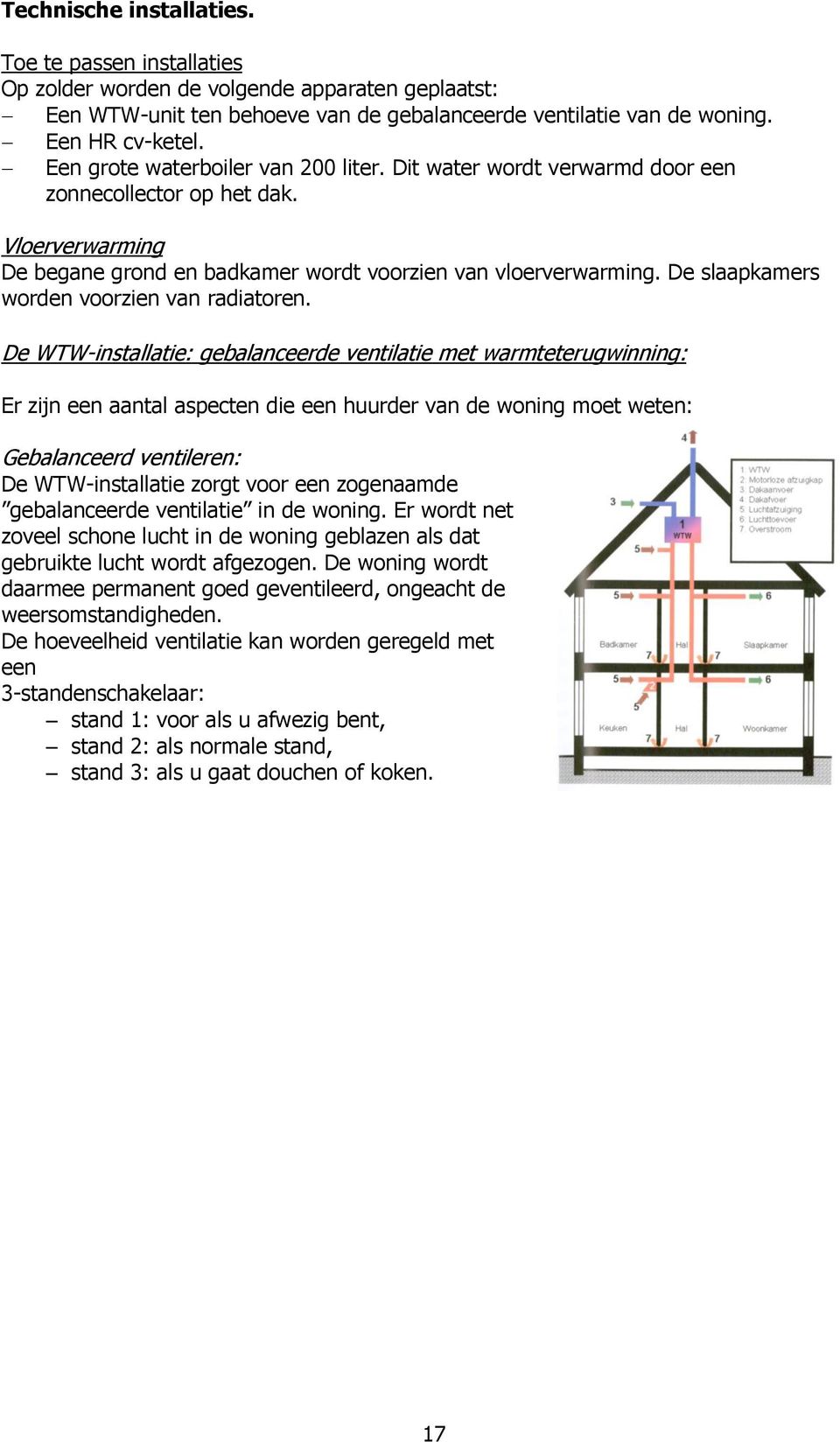 De slaapkamers worden voorzien van radiatoren.