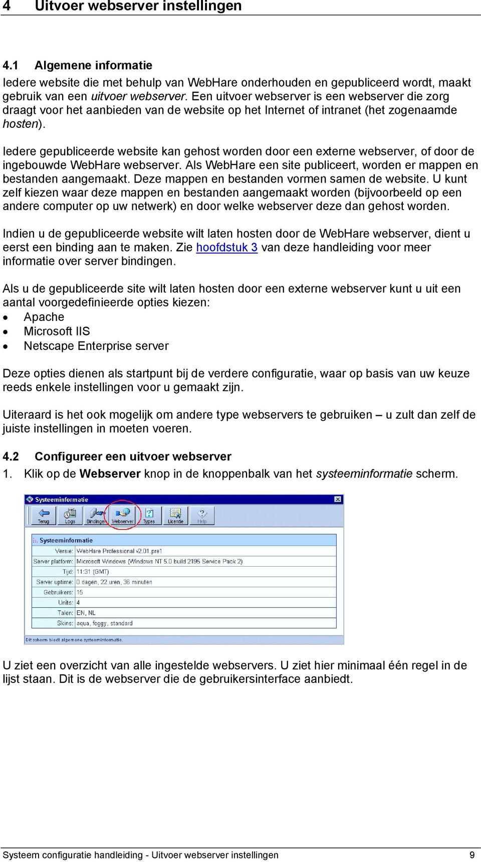 Iedere gepubliceerde website kan gehost worden door een externe webserver, of door de ingebouwde WebHare webserver. Als WebHare een site publiceert, worden er mappen en bestanden aangemaakt.