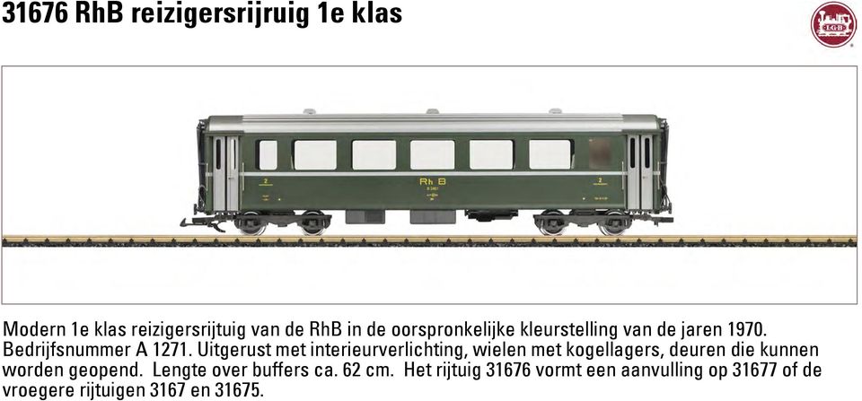 Uitgerust met interieurverlichting, wielen met kogellagers, deuren die kunnen worden