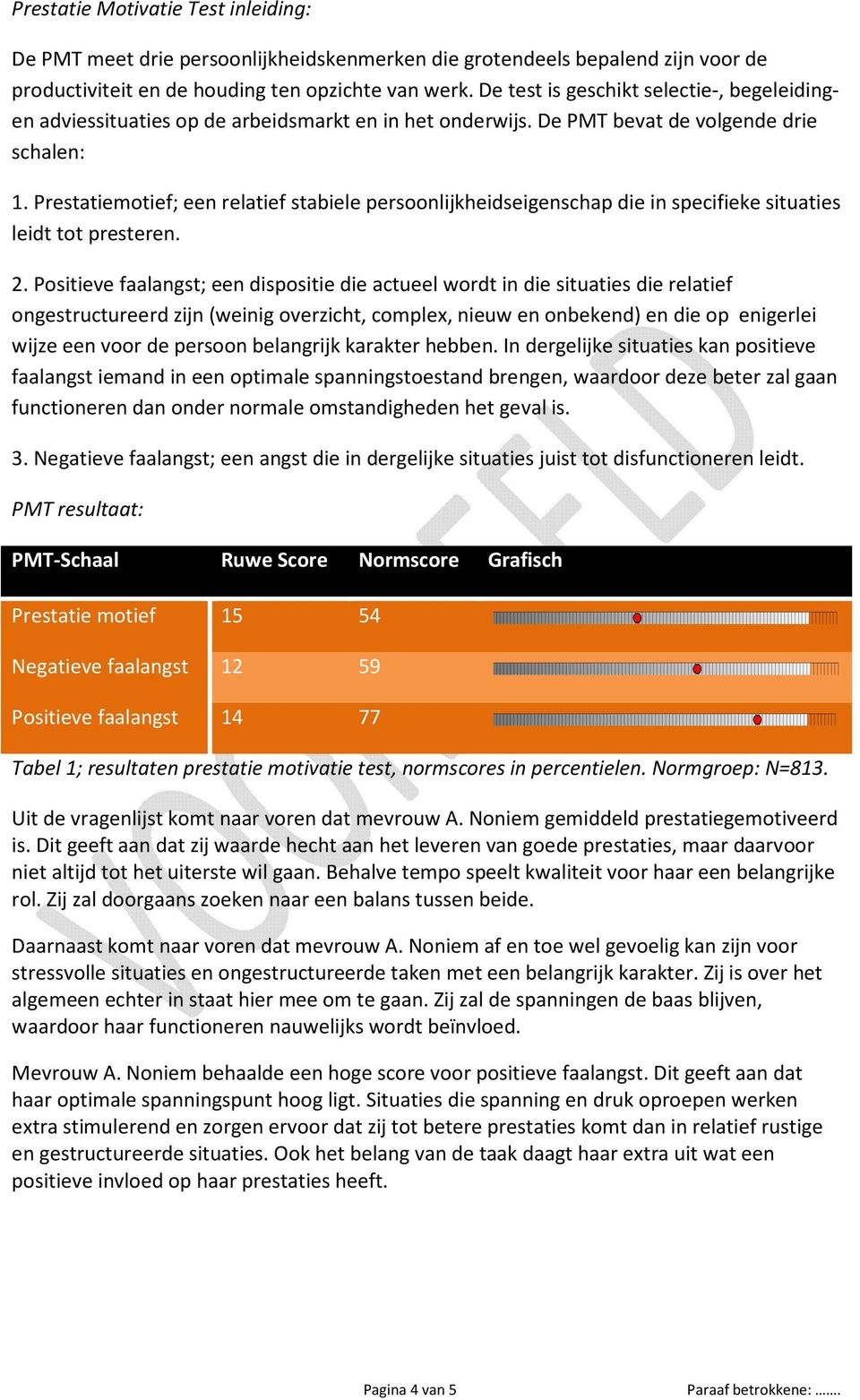 Prestatiemotief; een relatief stabiele persoonlijkheidseigenschap die in specifieke situaties leidt tot presteren. 2.