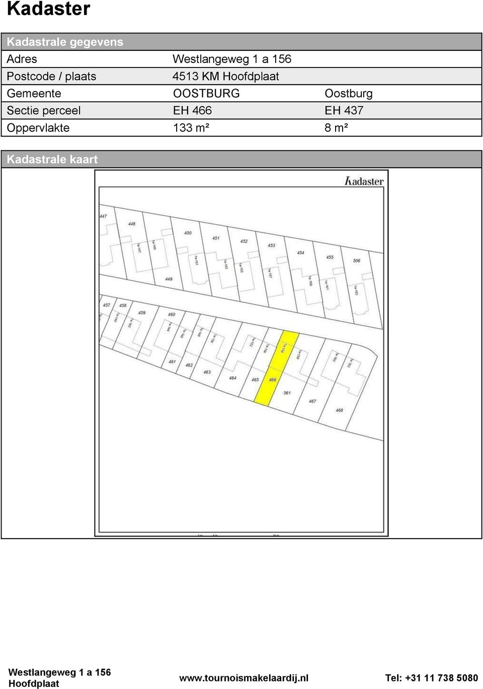 OOSTBURG Oostburg Sectie perceel EH 466