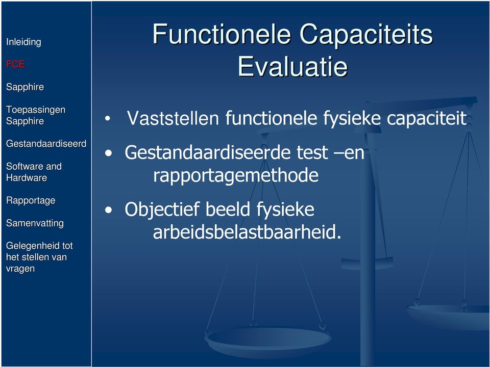 functionele fysieke capaciteit e test en