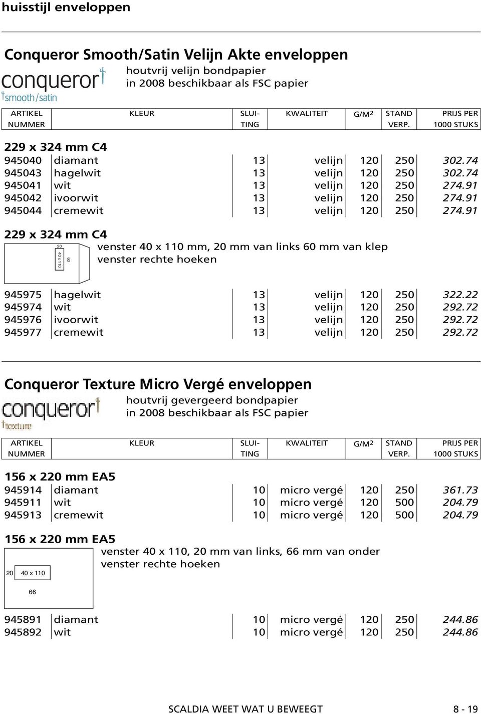 91 venster mm, mm van links 60 mm van klep 60 945975 hagelwit 13 velijn 1 250 322.22 945974 wit 13 velijn 1 250 292.72 945976 ivoorwit 13 velijn 1 250 292.72 945977 cremewit 13 velijn 1 250 292.