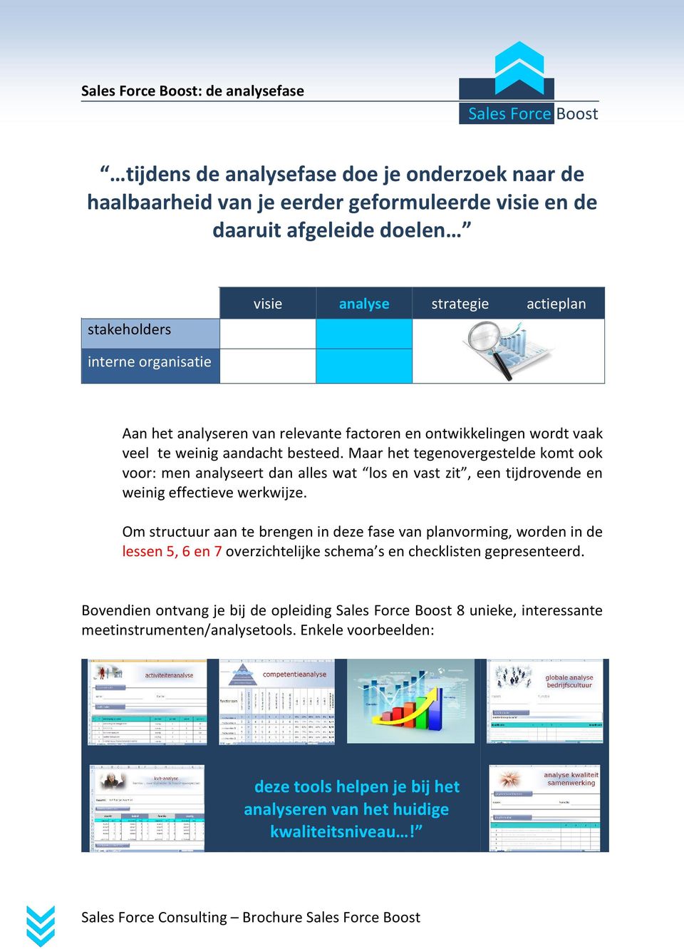 Maar het tegenovergestelde komt ook voor: men analyseert dan alles wat los en vast zit, een tijdrovende en weinig effectieve werkwijze.