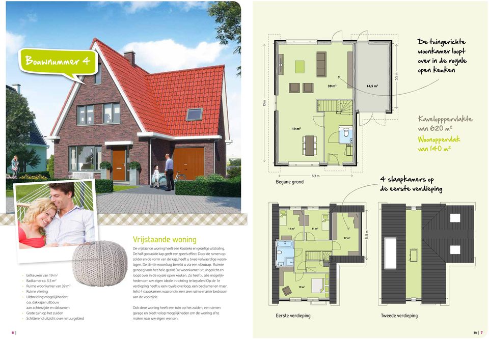 nde woning 17 m 17 m 5,5 m 19 m Eetkeuken van