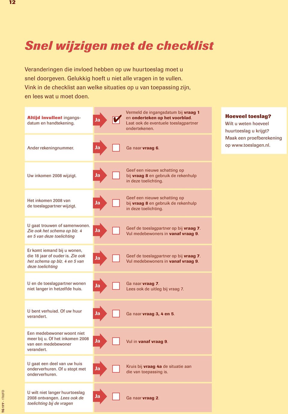 Vermeld de ingangsdatum bij vraag 1 en onderteken op het voorblad. Laat ook de eventuele toeslagpartner ondertekenen. Hoeveel toeslag? Wilt u weten hoeveel huurtoeslag u krijgt?