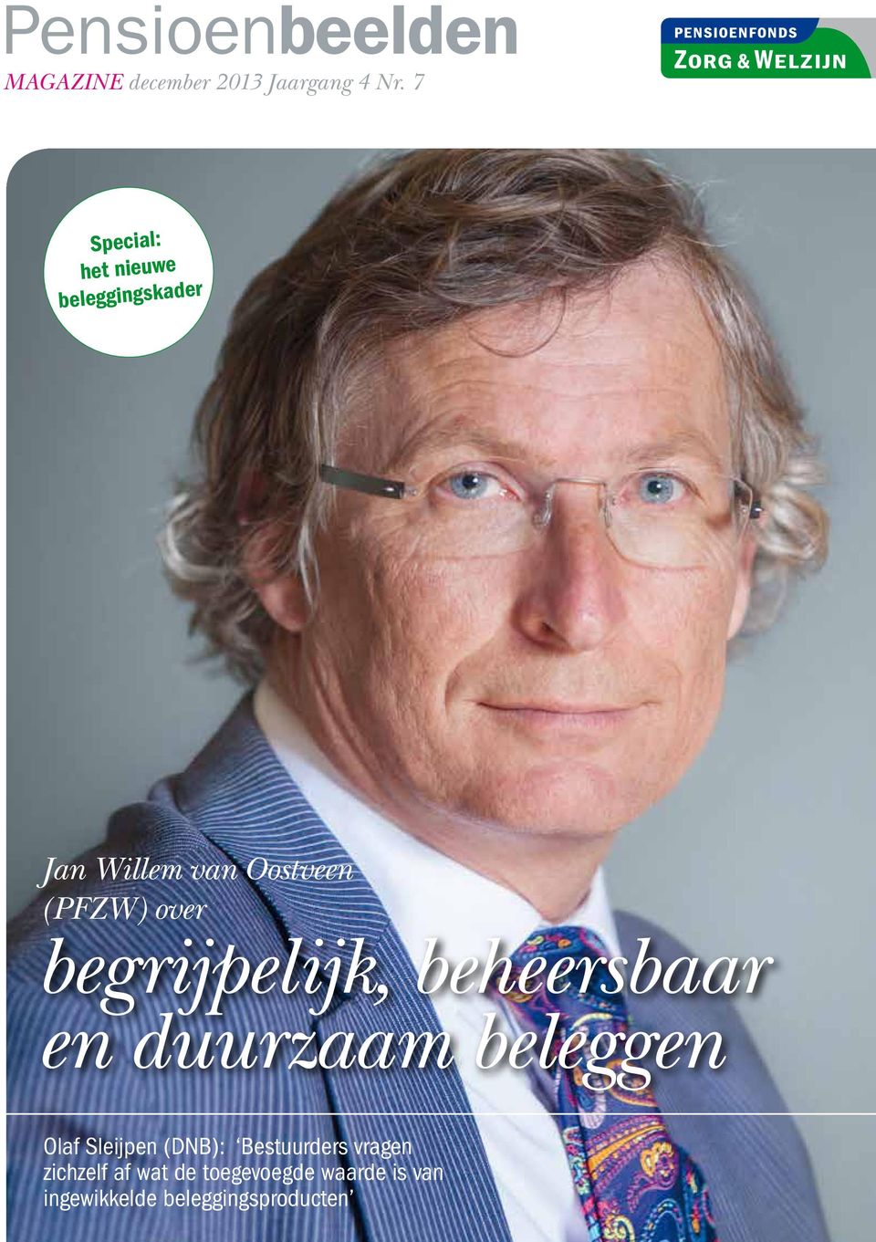 over begrijpelijk, beheersbaar en duurzaam beleggen Olaf Sleijpen (DNB):