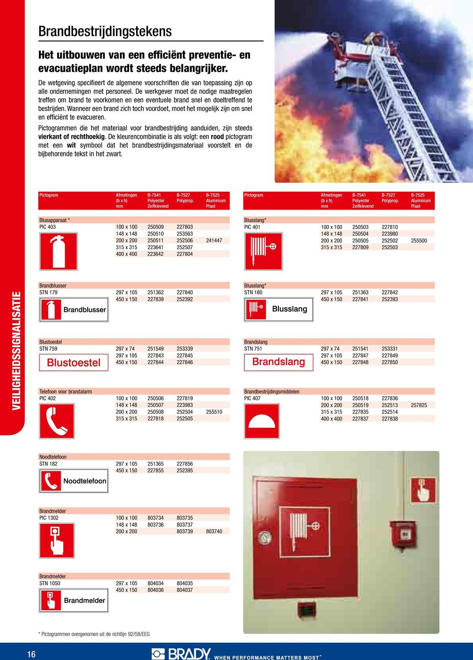 De werkgever moet de nodige maatregelen treffen om brand te voorkomen en een eventuele brand snel en doeltreffend te bestrijden.