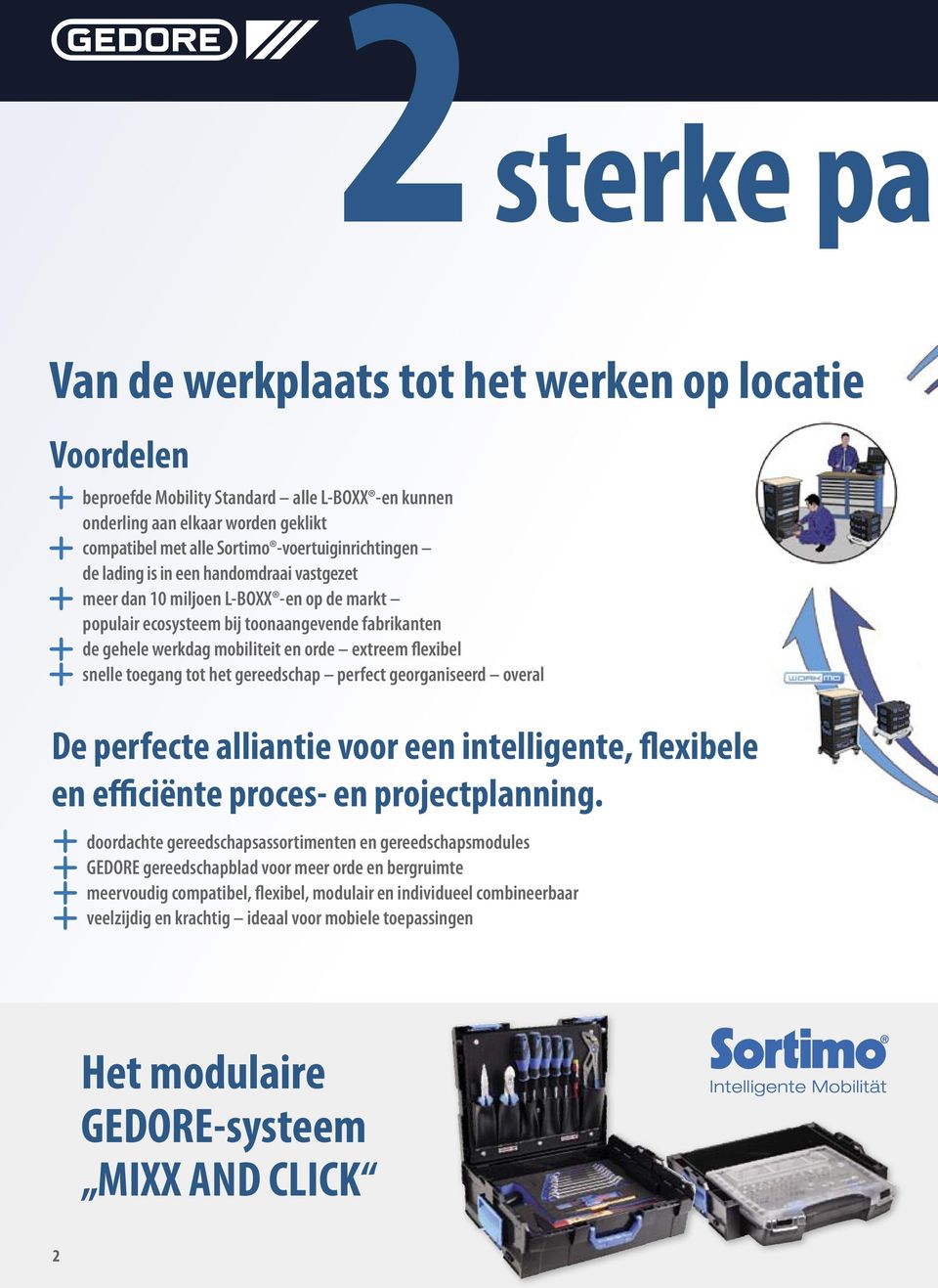 extreem flexibel snelle toegang tot het gereedschap perfect georganiseerd overal De perfecte alliantie voor een intelligente, flexibele en efficiënte proces- en projectplanning.