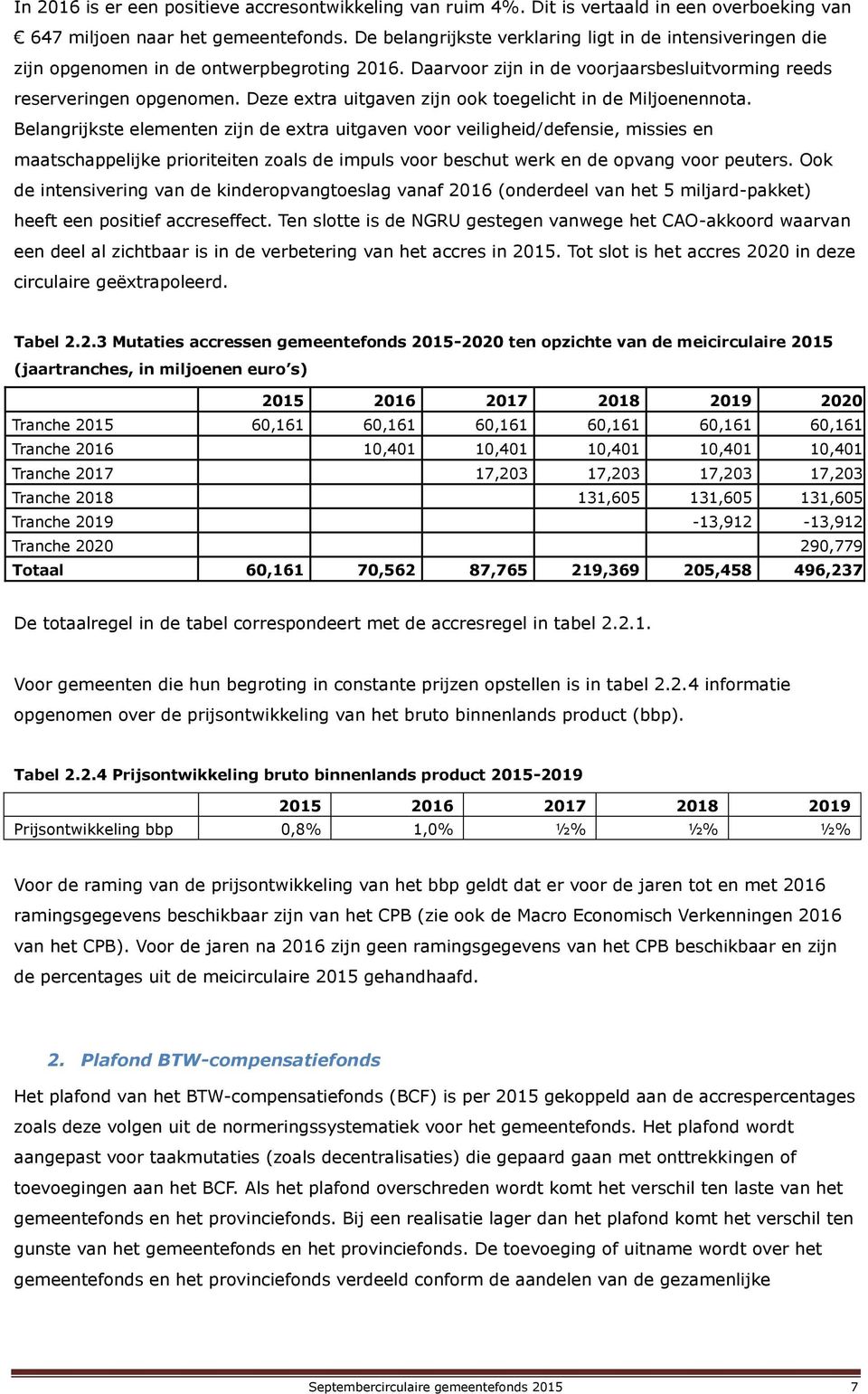 Deze extra uitgaven zijn ook toegelicht in de Miljoenennota.