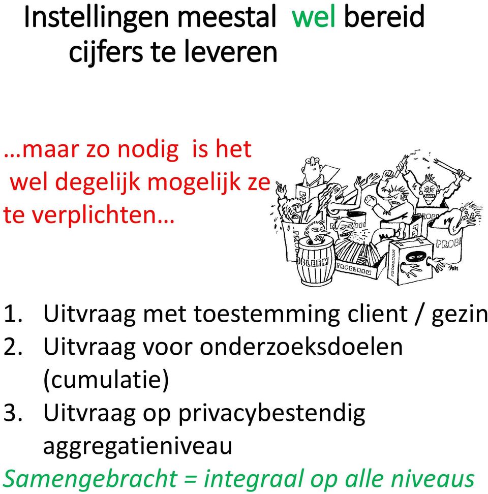 Uitvraag met toestemming client / gezin 2.