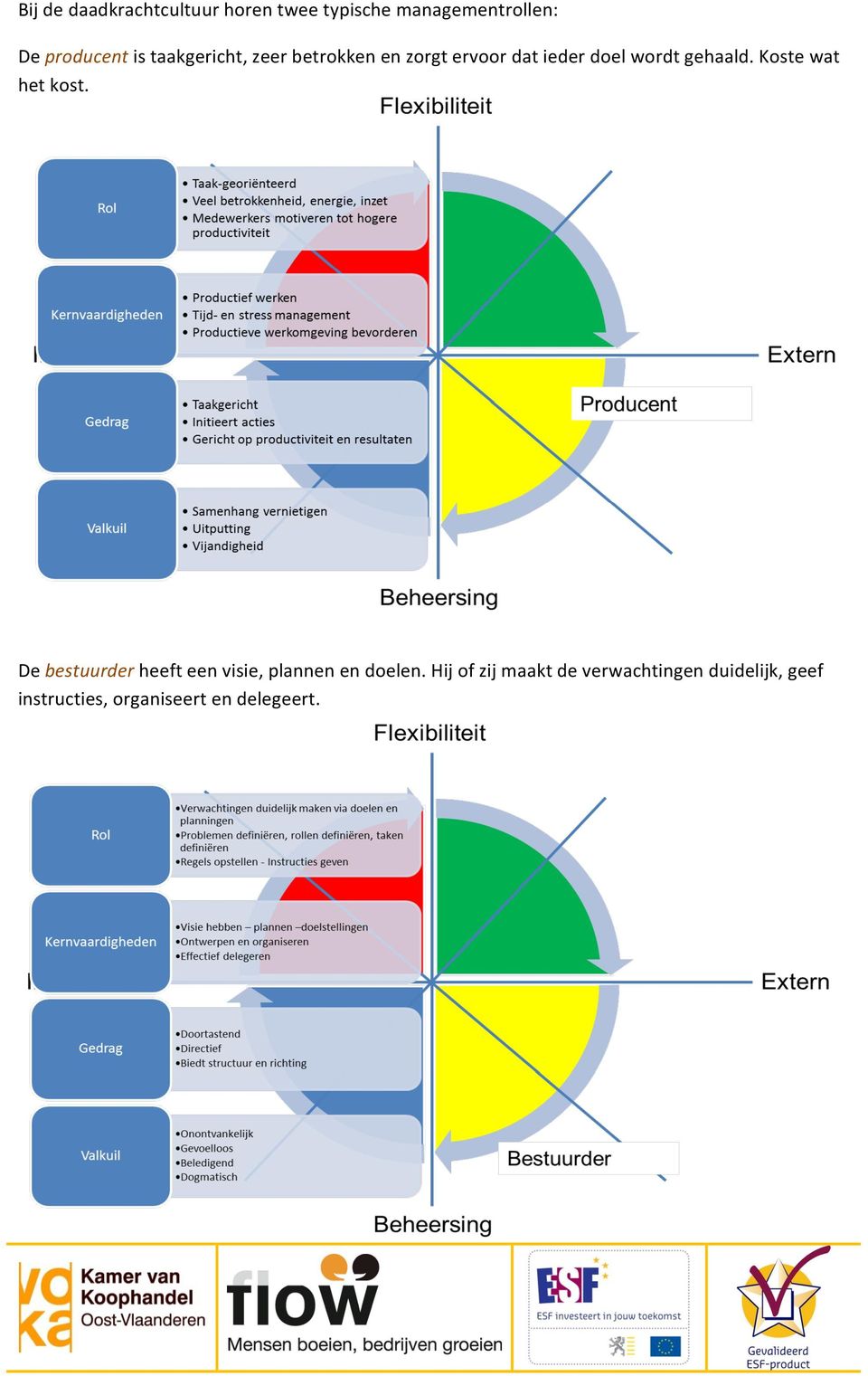 Koste wat het kost. De bestuurder heeft een visie, plannen en doelen.