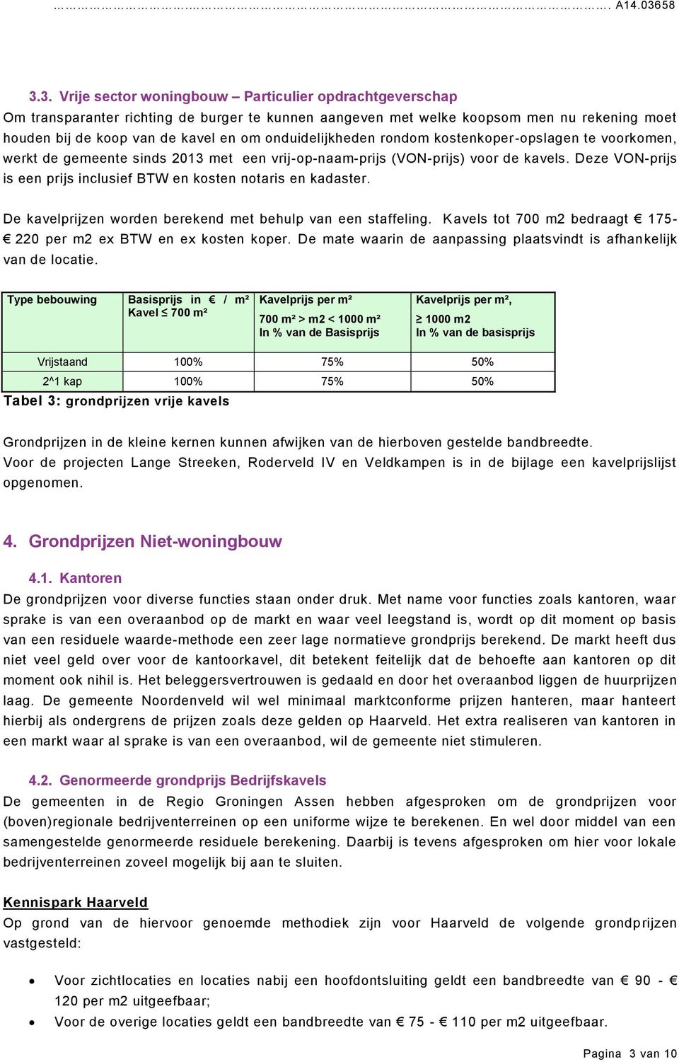 Deze VON-prijs is een prijs inclusief BTW en kosten notaris en kadaster. De kavelprijzen worden berekend met behulp van een staffeling.