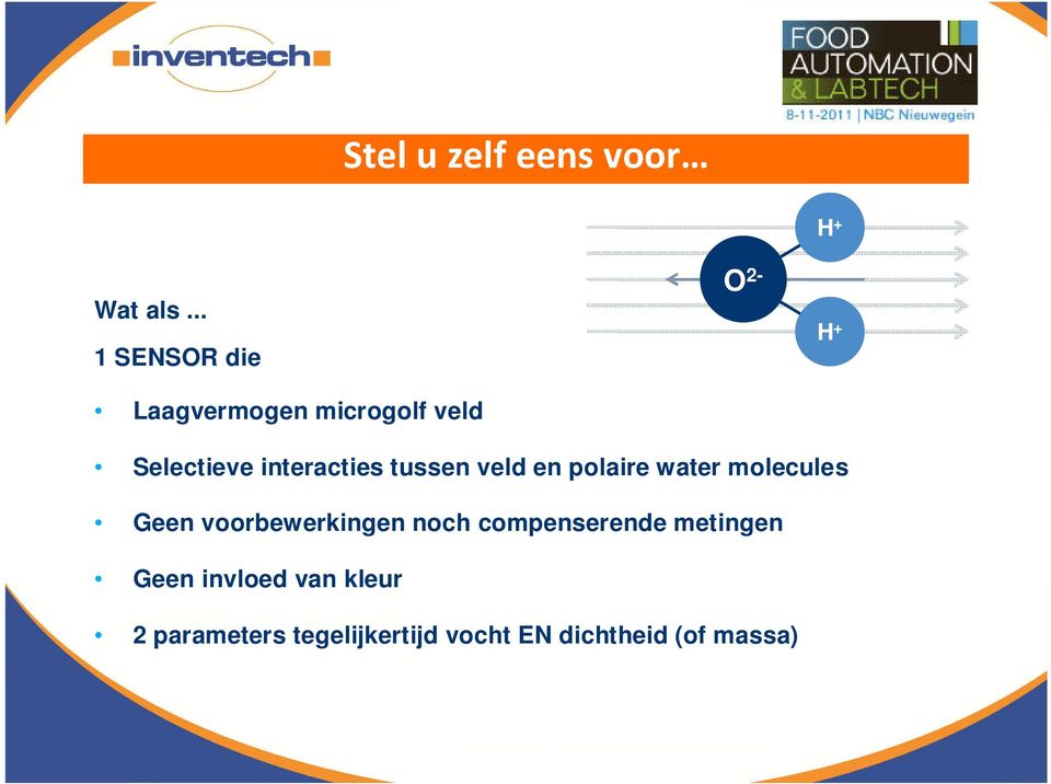 interacties tussen veld en polaire water molecules Geen