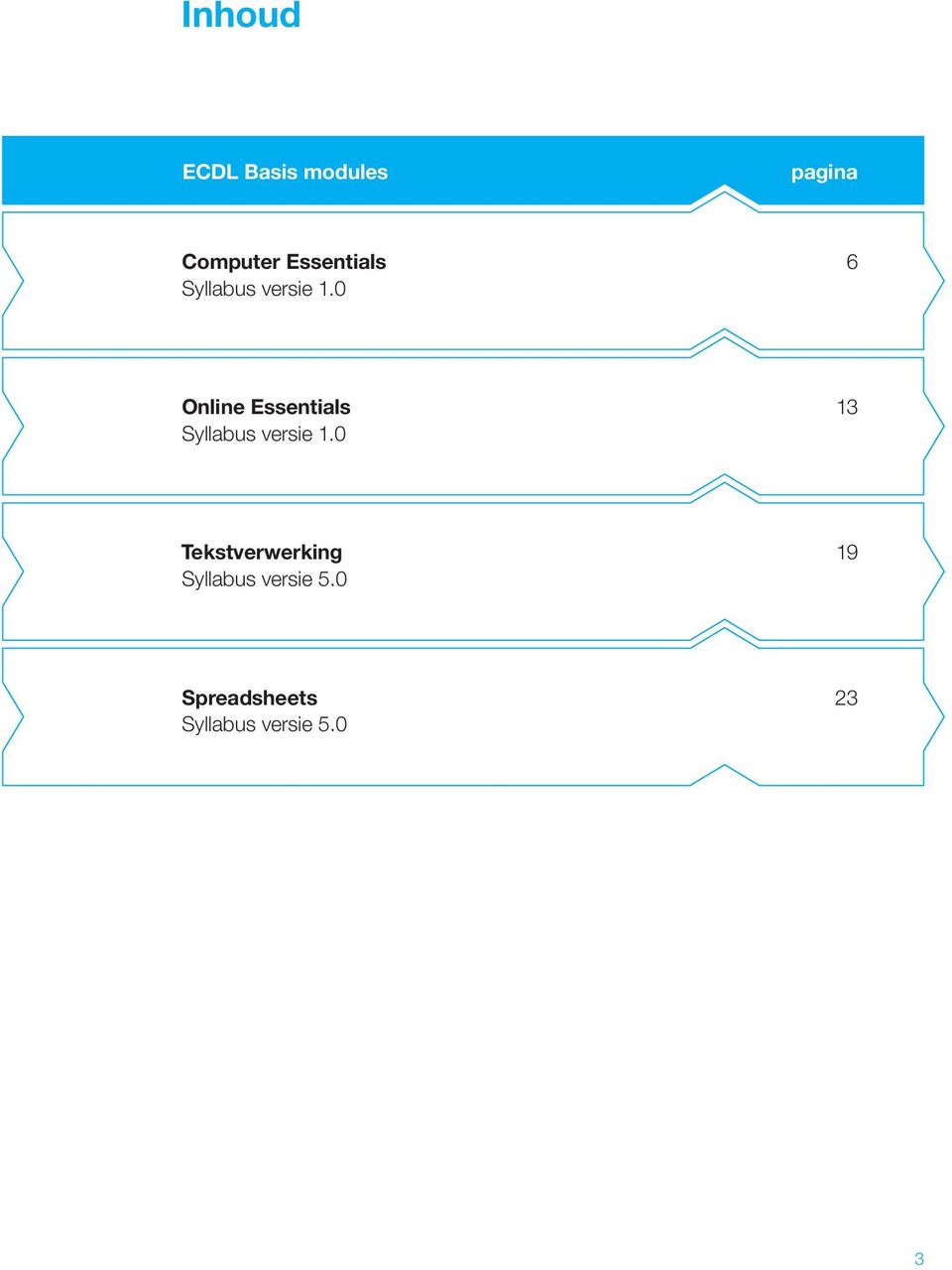 0 Online Essentials 13 Syllabus versie 1.