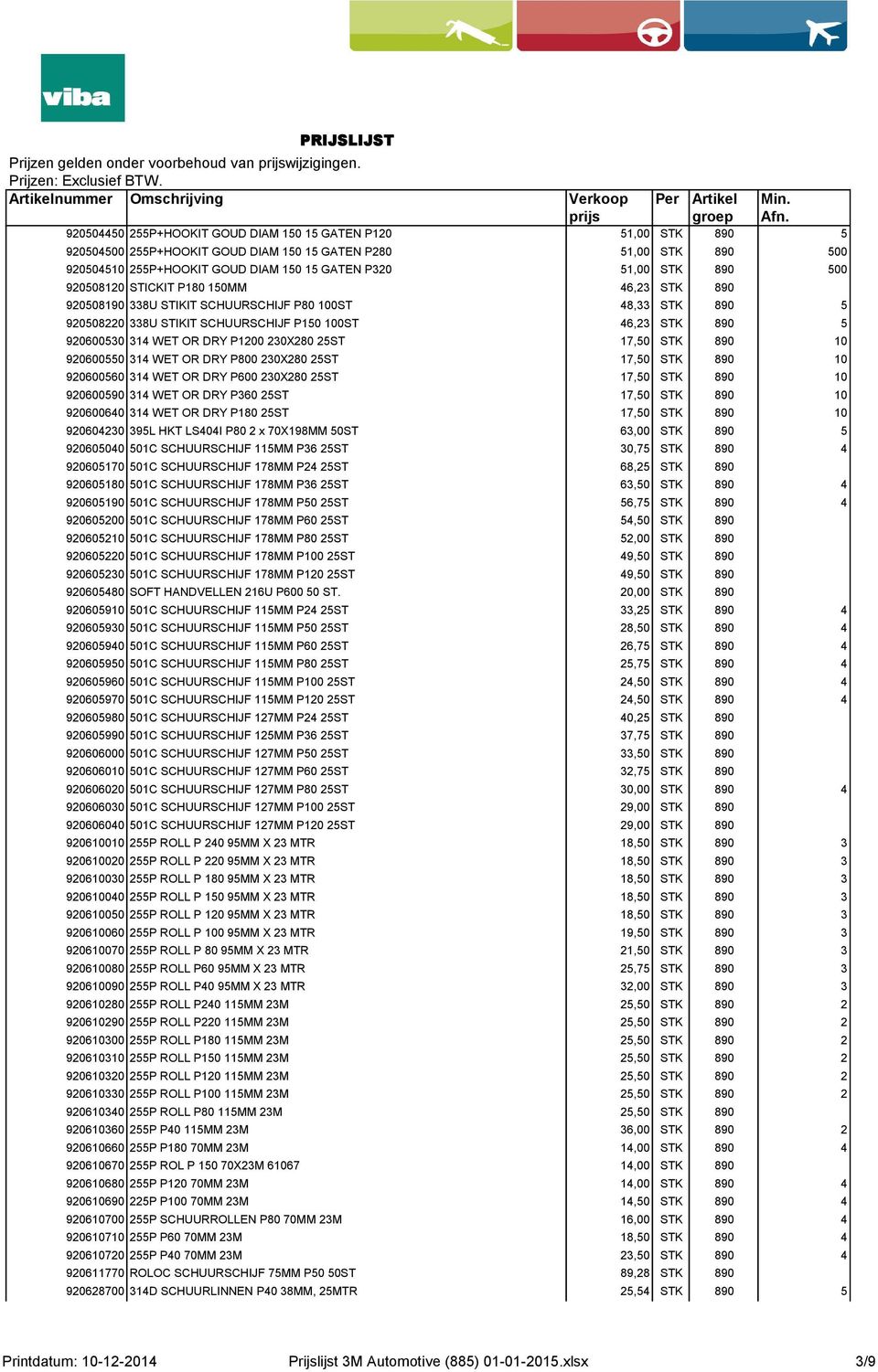 P1200 230X280 25ST 17,50 STK 890 10 920600550 314 WET OR DRY P800 230X280 25ST 17,50 STK 890 10 920600560 314 WET OR DRY P600 230X280 25ST 17,50 STK 890 10 920600590 314 WET OR DRY P360 25ST 17,50