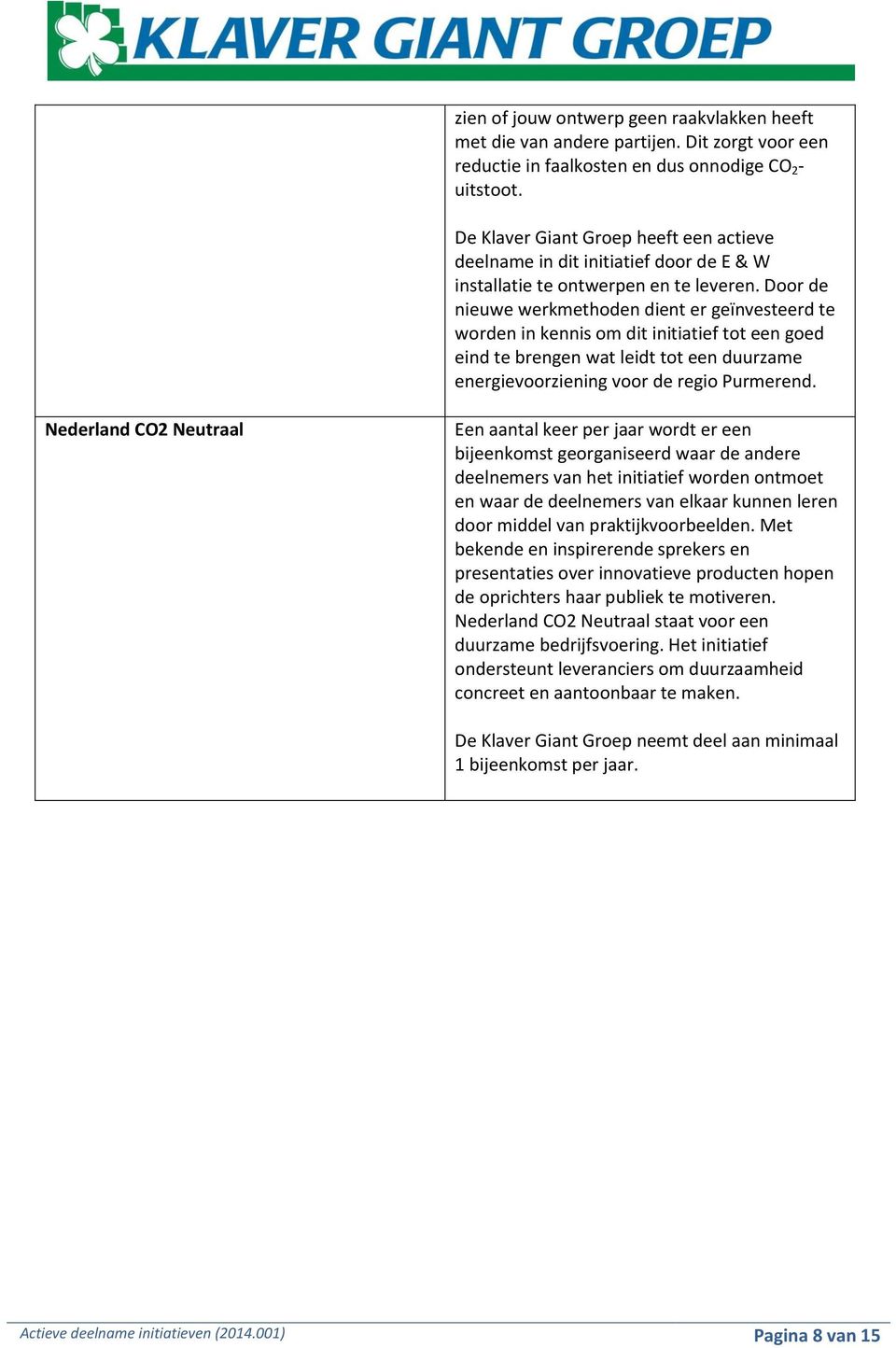 Door de nieuwe werkmethoden dient er geïnvesteerd te worden in kennis om dit initiatief tot een goed eind te brengen wat leidt tot een duurzame energievoorziening voor de regio Purmerend.