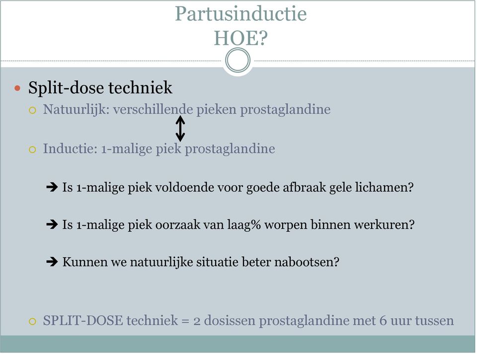 lichamen? Is 1-malige piek oorzaak van laag% worpen binnen werkuren?