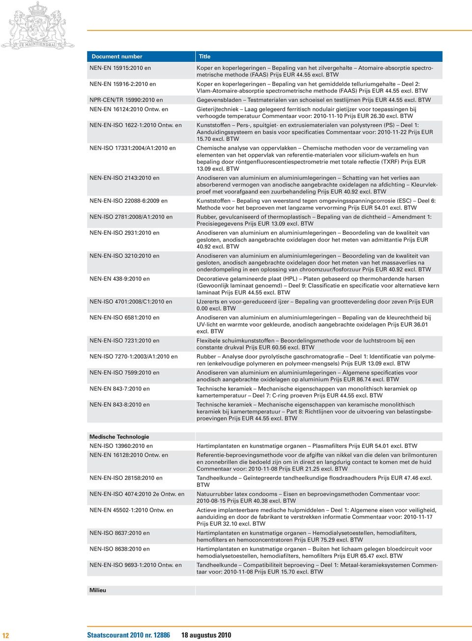 55 NPR-CEN/TR 15990:2010 NEN-EN 16124:2010 Ontw. Gegevsblad Testmaterial van schoeisel testlijm Prijs EUR 44.