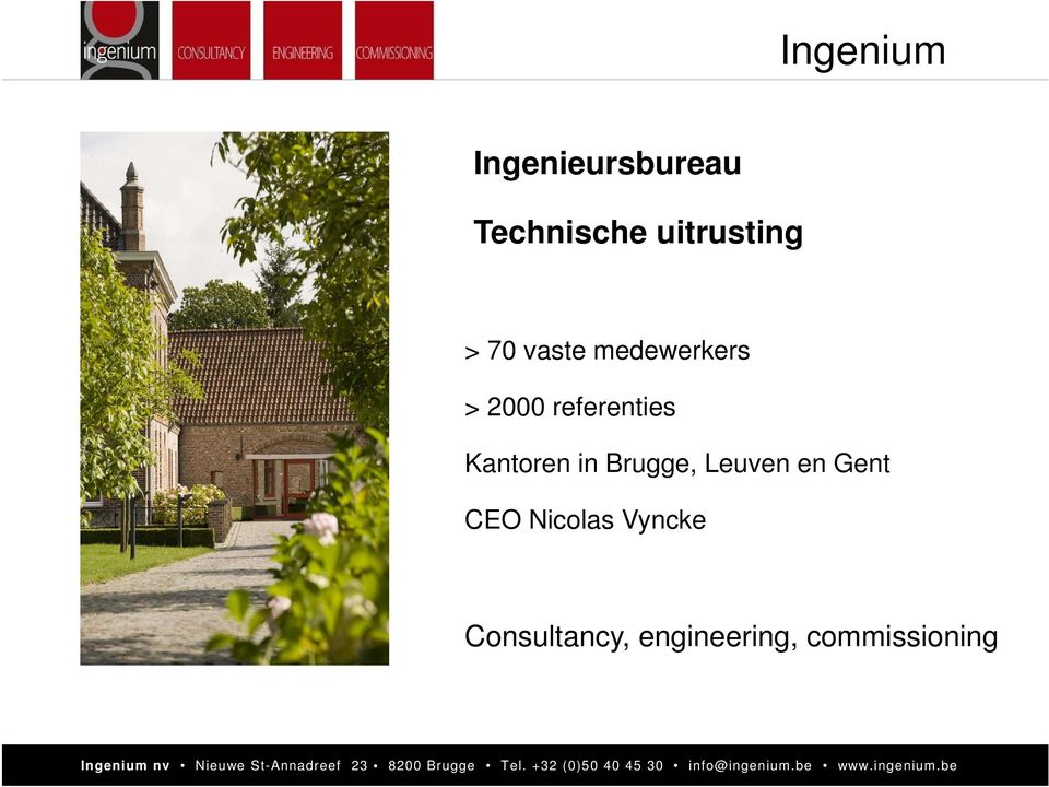 Brugge, Leuven en Gent CEO Nicolas Vyncke Buro II &