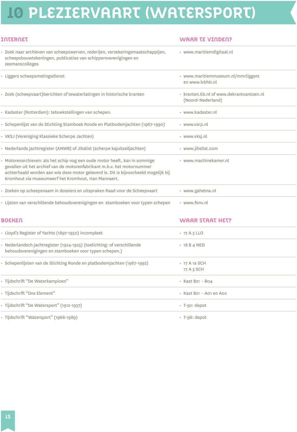 Schepenlijst van de Stichting Stamboek Ronde en Platbodemjachten (1967-1990) VKSJ (Vereniging Klassieke Scherpe Jachten) Nederlands jachtregister (ANWB) of Jibslist (scherpe kajuitzeiljachten)